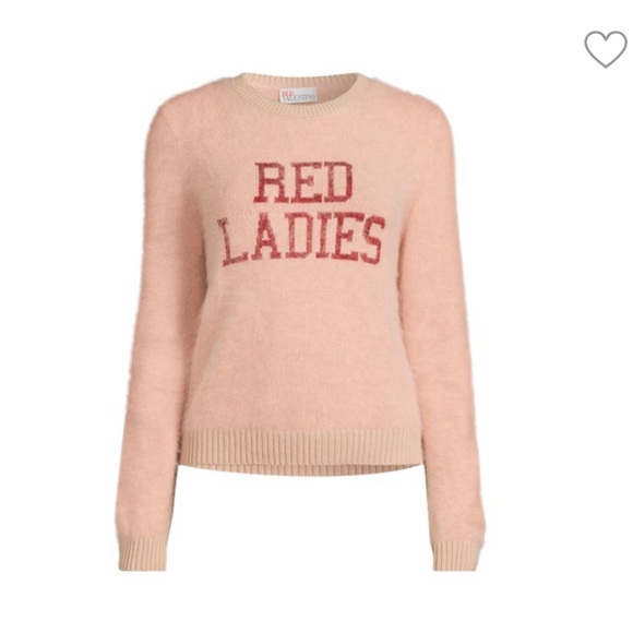 NEW Red Valentino Red Ladies Wool Blend Crewneck Sweater XS - Picture 3 of 11